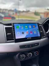 Extnix Mitsubishi Lancer CJ Apple CarPlay Android Auto Infotainment System Rockford Compatible headunit  left side