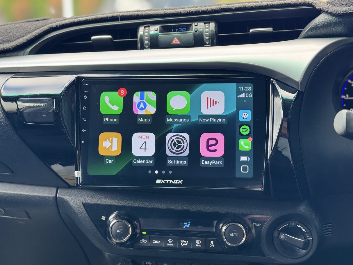 Extnix Toyota Hilux N80 Premium Wireless Apple Carplay Infotainment System Upgrade 