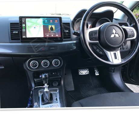 Extnix Premium Mitsubishi Lancer CJ Infotainment System Rockford Apple CarPlay Android Auto QLED 4+64 GB