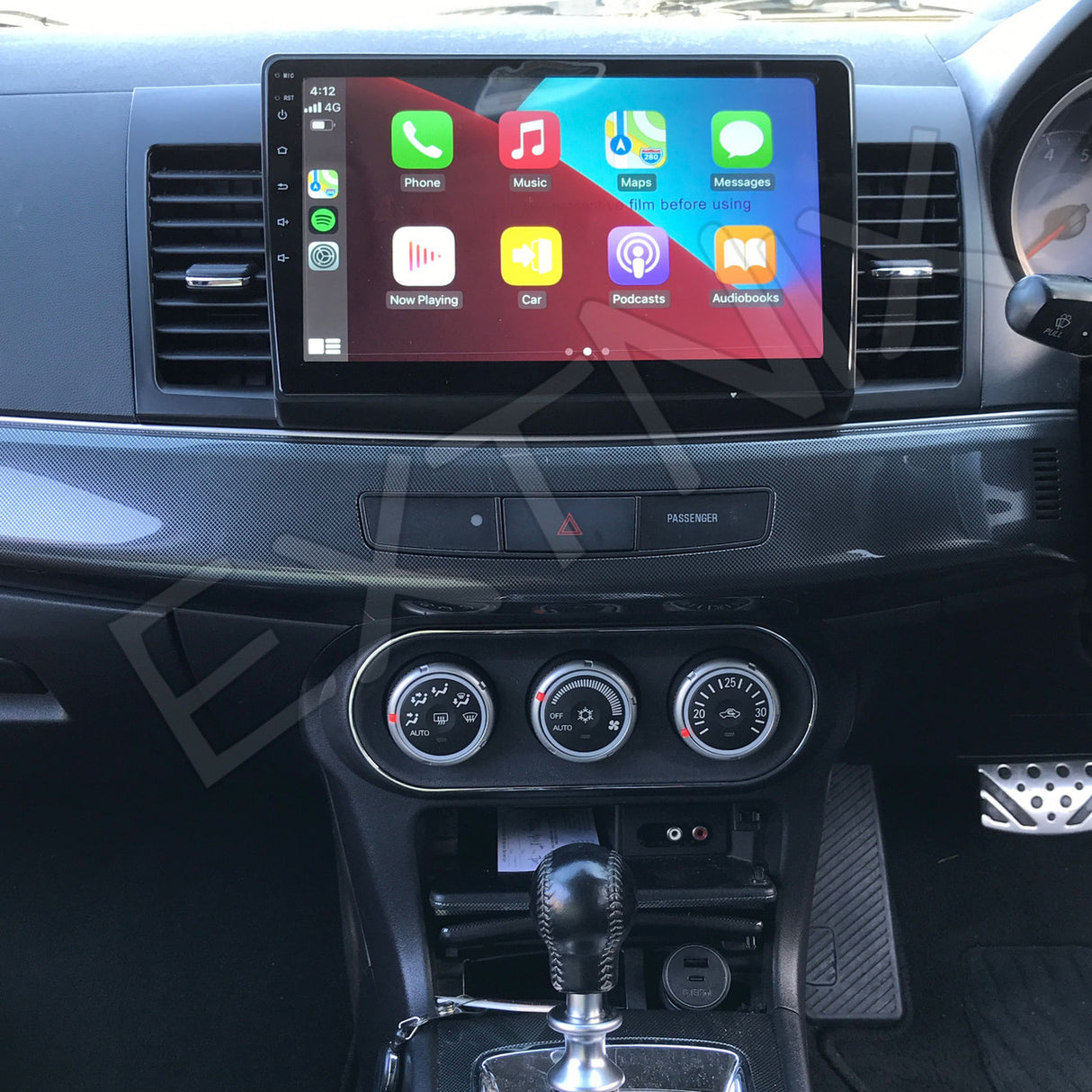 Extnix Premium Mitsubishi Lancer CJ Infotainment System Rockford Apple CarPlay Android Auto QLED 4+64 GB