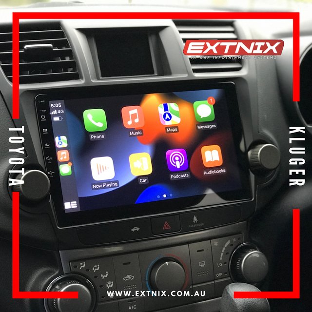 EXTNIX Toyota Kluger 2007 -2013 Wireless Apple Carplay Android Auto Infotainment System