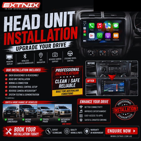 Head Unit Installation — CarPlay & Android Auto Melbourne | EXTNIX - EXTNIX