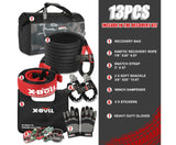 X-BULL 4X4 Recovery Kit Kinetic Recovery Rope Snatch Strap / 2PCS Recovery Tracks 4WD Gen2.0