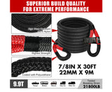 X-BULL 4X4 Recovery Kit Kinetic Recovery Rope Snatch Strap / 2PCS Recovery Tracks 4WD Gen2.0