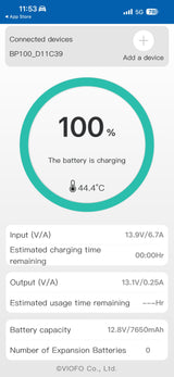 VIOFO BP100 7650mAh High Capacity Dash Cam Battery