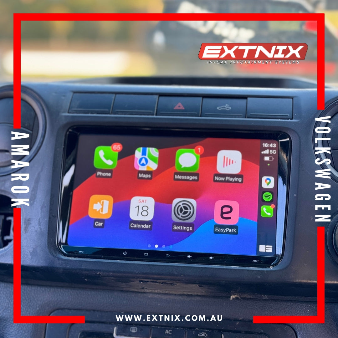 Extnix Premium Wireless Apple CarPlay Android Auto Infotainment System for Volkswagen, Seat & Skoda