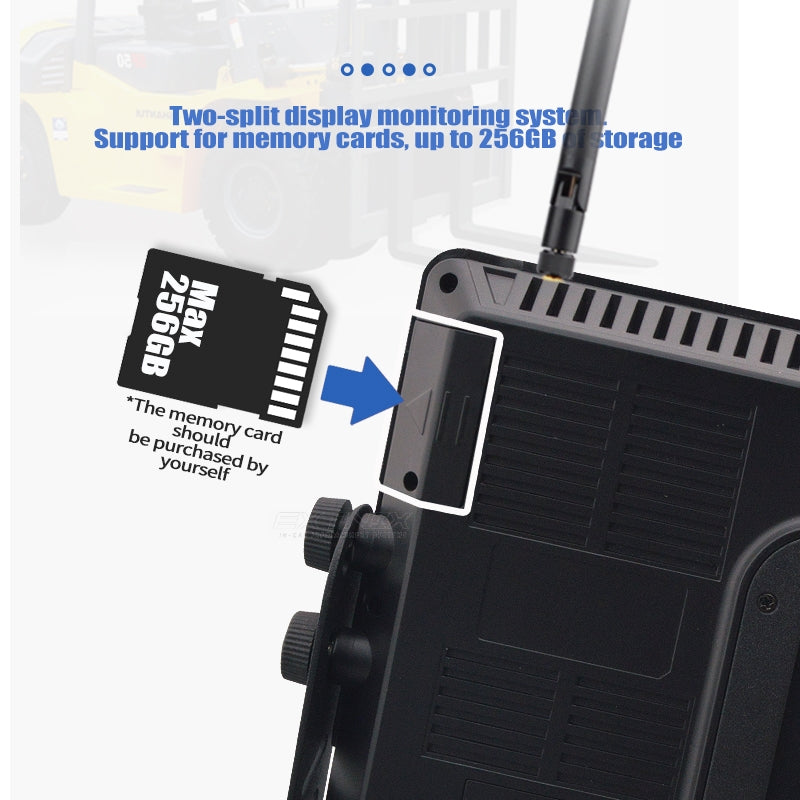 Extnix Digital Wireless Monitor & Dual AHD Reversing Camera System for Caravans Trucks and Trailers