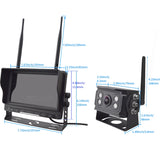 Extnix Digital Wireless Monitor & Dual AHD Reversing Camera System for Caravans Trucks and Trailers