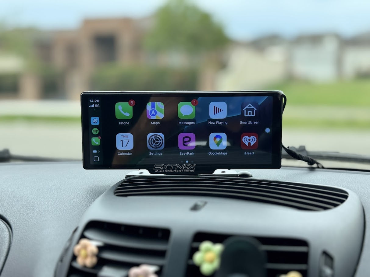 Universal Wireless Apple CarPlay Android Auto 10.26" Dashboard Mounting System with Reverse Camera