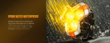 NOVSIGHT Halo Series 3" LED Pod Lights — 96W Twin Kit with White DRL Halo Ring (Spot/Flood Combo)