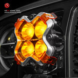 NOVSIGHT Halo Series 6" LED Pod Lights — 60W Twin Kit with DRL, Spot+Flood Combined Beam