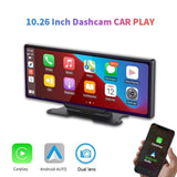 Universal Wireless Apple CarPlay Android Auto 10.26" Dashboard Mounting System with Reverse Camera