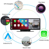 Universal Wireless Apple CarPlay Android Auto 10.26" Dashboard Mounting System with Reverse Camera