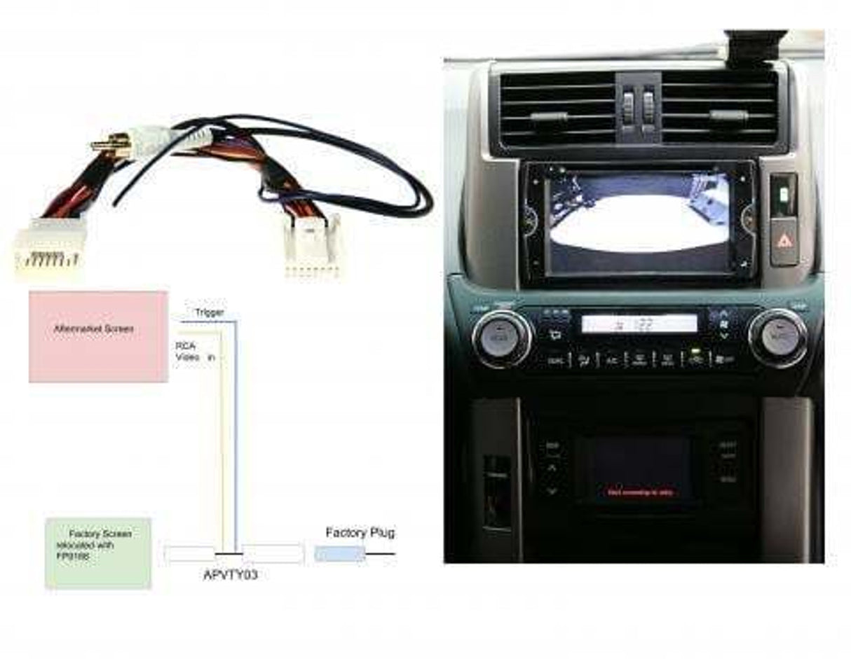 Toyota Prado 150 series GXL Factory Reverse Camera Retention 2009 - 2012