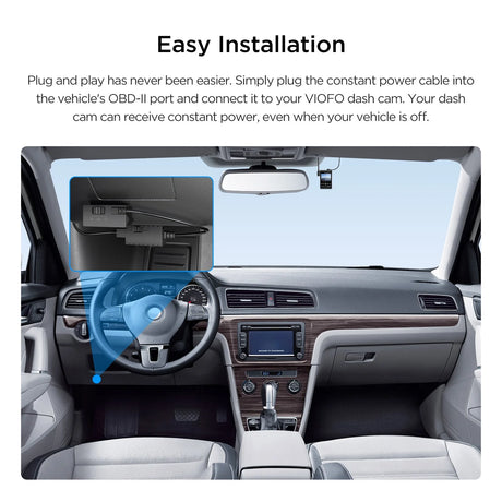 VIOFO OP100 OBD-II Power Cable for Dash Cam - EXTNIX